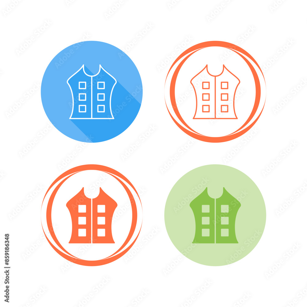 Bullet Proof Vest Vector Icon Bullet Proof Vest Vector Icon