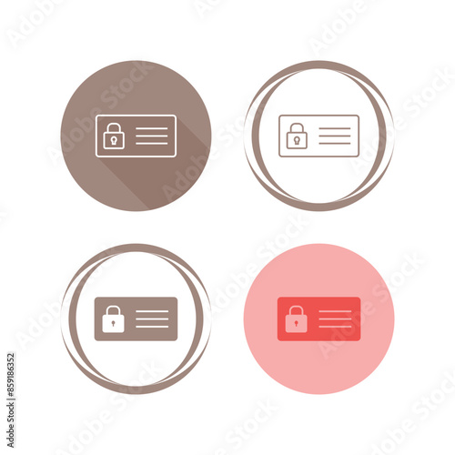 Protected Card Vector Icon