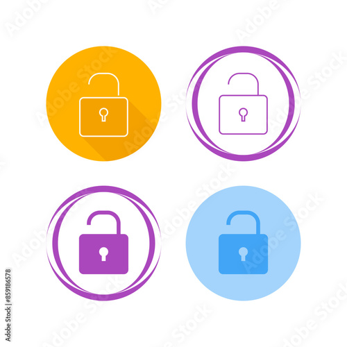Open Lock Vector Icon