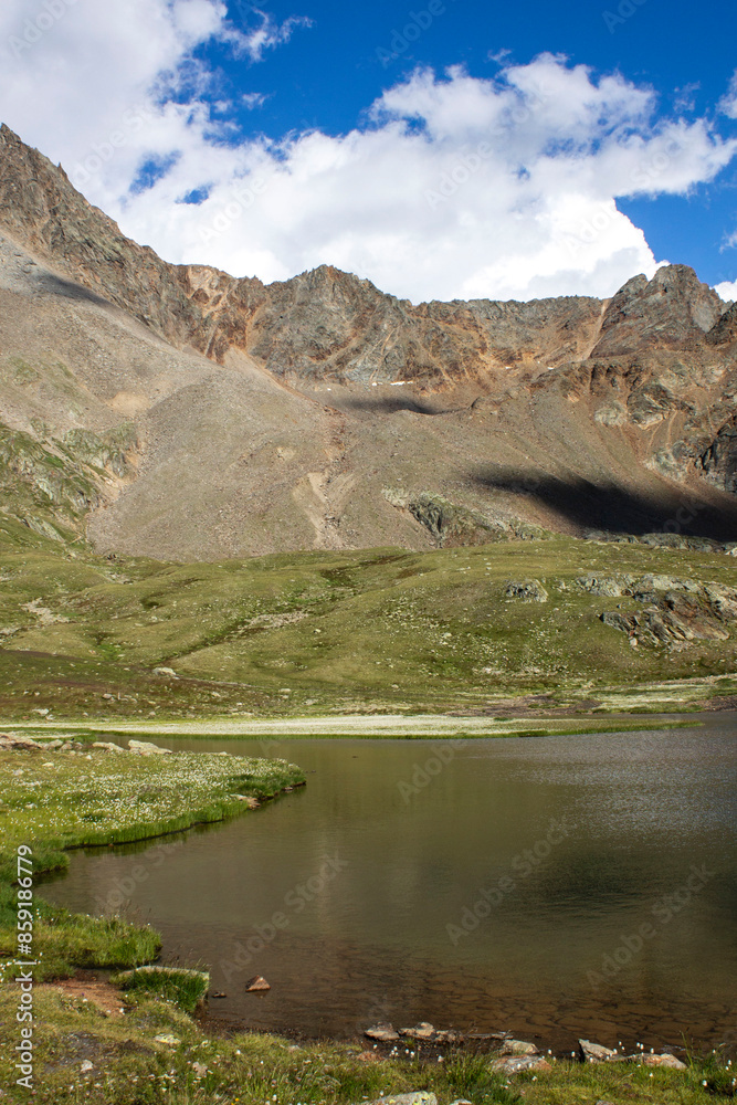 mountain landscape on Gavia Pass mountain landscape on Gavia Pass