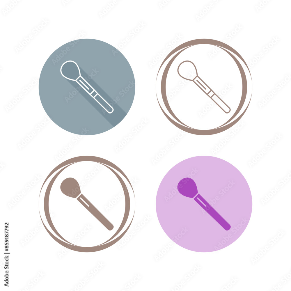 Blushon Brush Vector Icon Blushon Brush Vector Icon