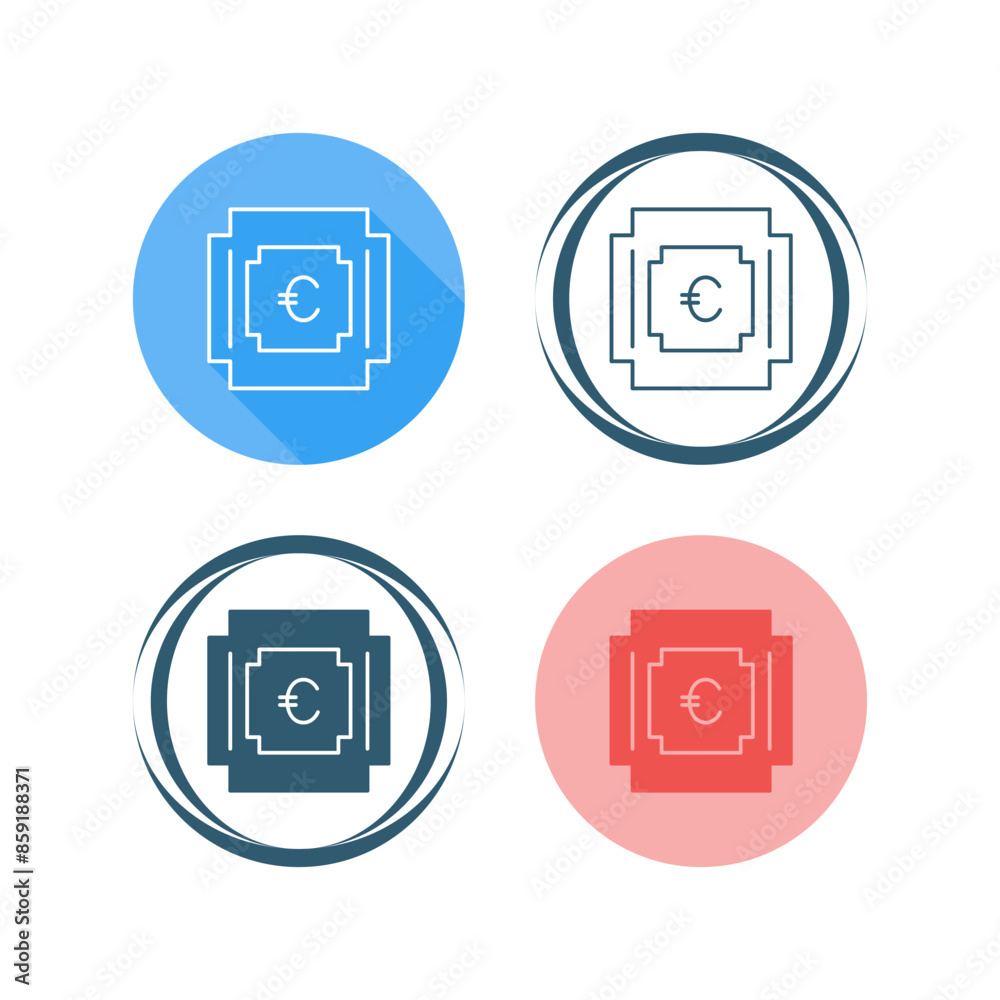 Euro Symbol Vector Icon Euro Symbol Vector Icon