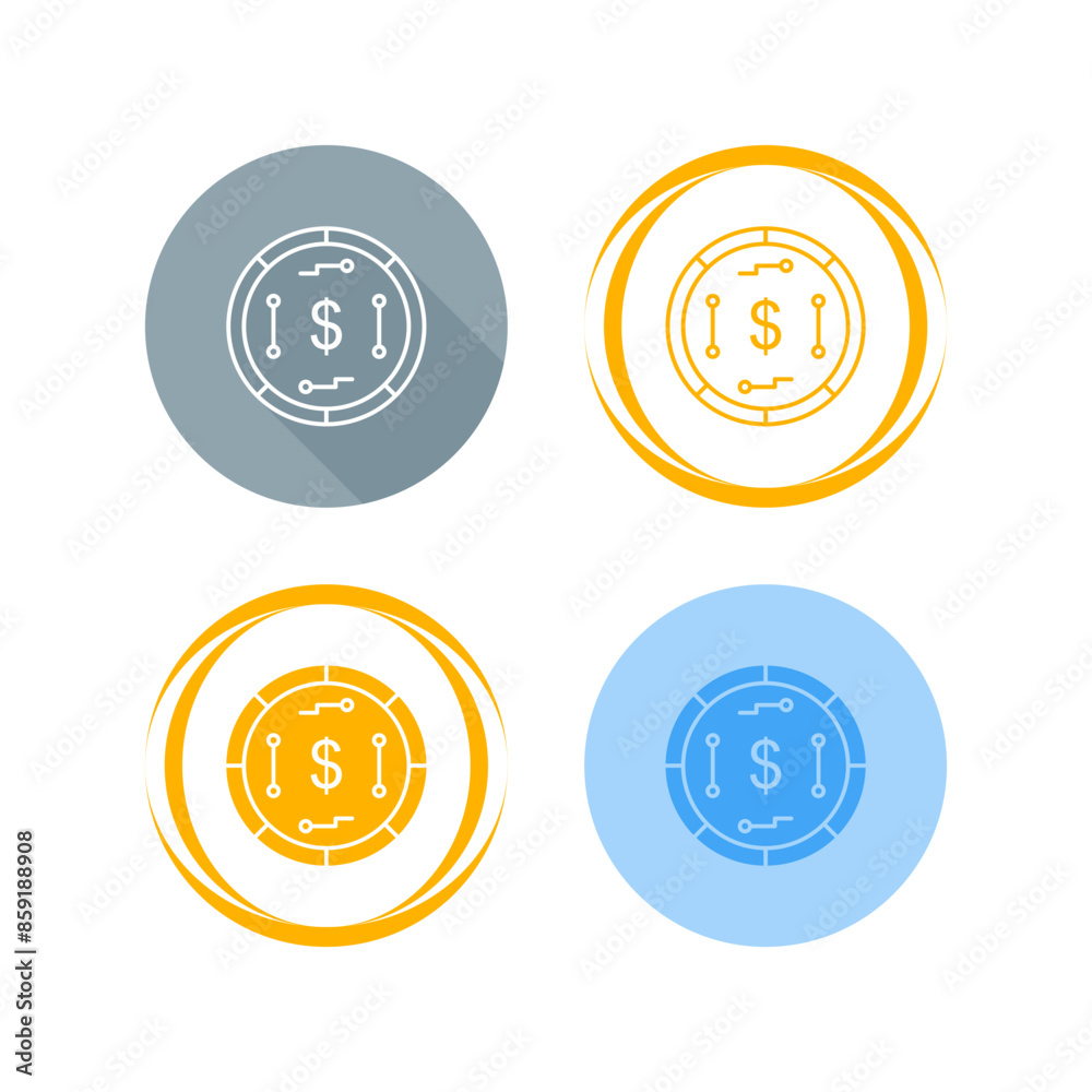 Digital Currency Vector Icon Digital Currency Vector Icon