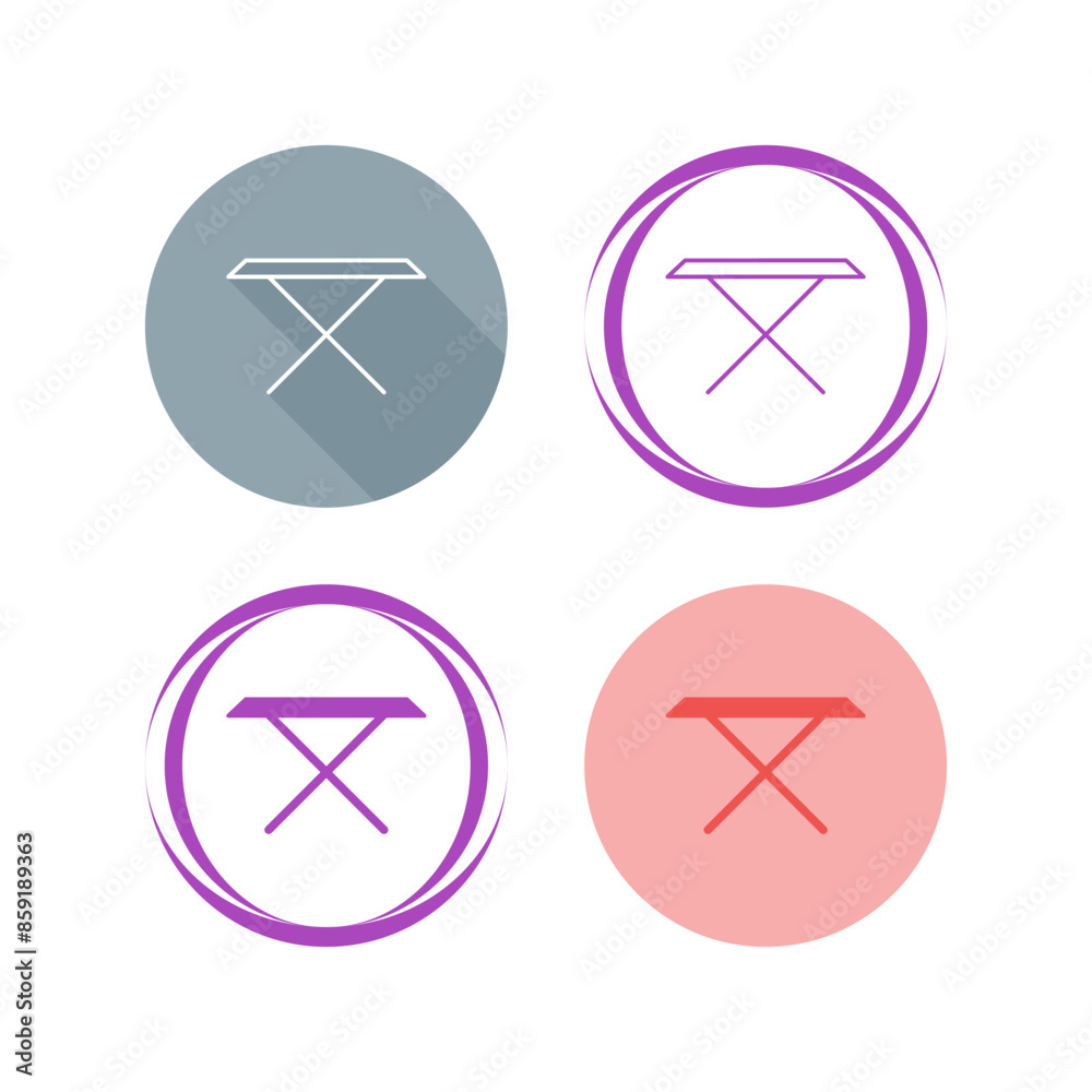 Tea Table Vector Icon Tea Table Vector Icon