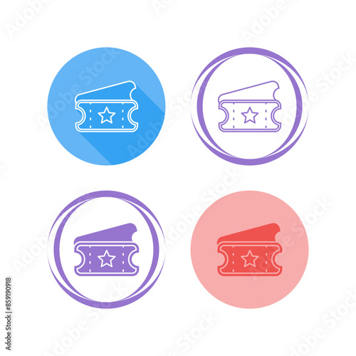 Ticket Vector Icon