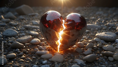  A Gem-Like Heart in a Harsh Environment: A broken heart due to the Rejection, Unrecognized Value and unpleasant experiences that had to be faced photo