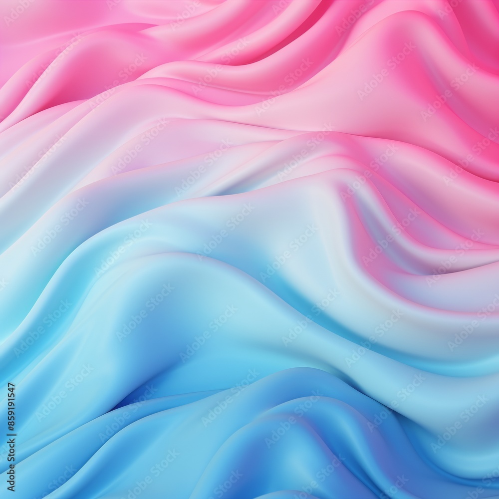 Obraz premium Abstract background with gradient of neon pastel blue, neon pastel pink, and white colors, wallpaper, backdrop