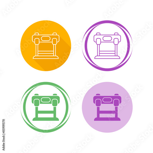 Hurdles Race Vector Icon