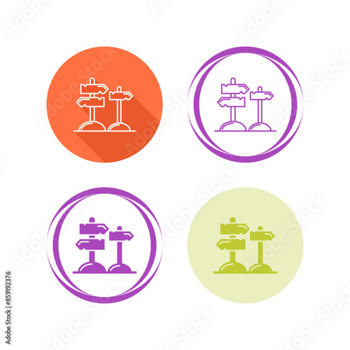 Directions Vector Icon