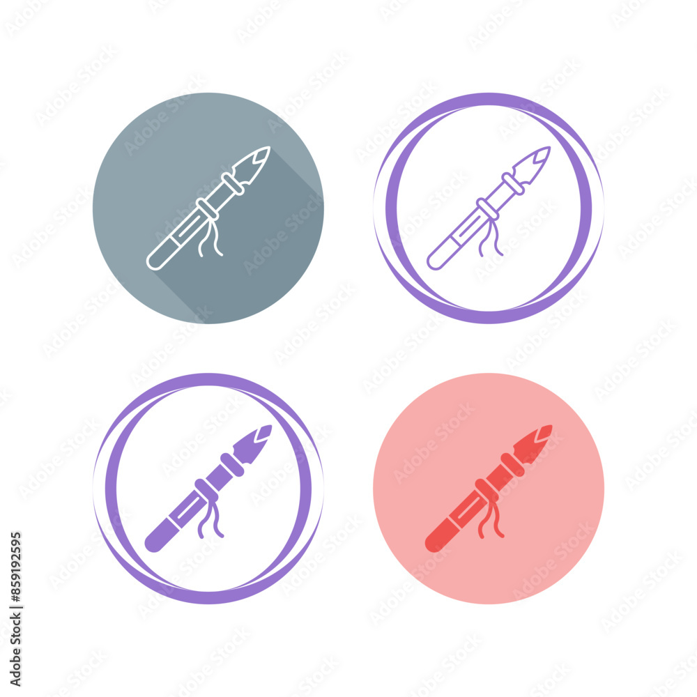 Spear Vector Icon Spear Vector Icon