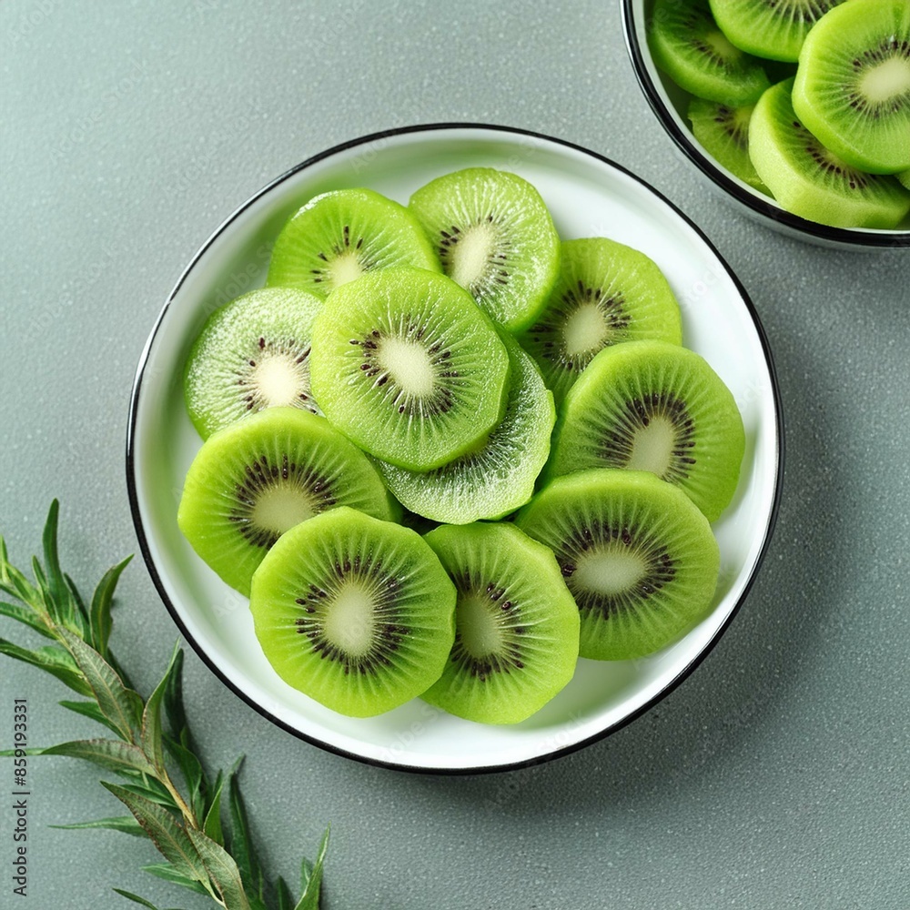Fresh healthy kiwi fruit slices Fresh healthy kiwi fruit slices