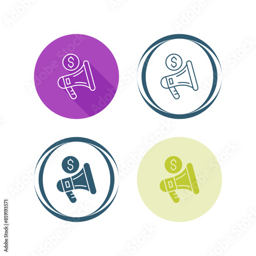 Sponsorship Vector Icon