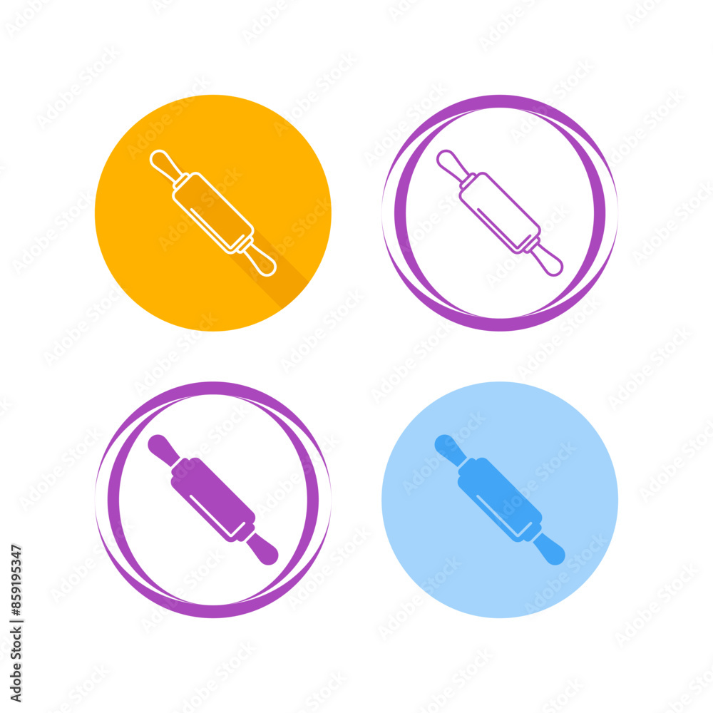 Rolling Pin Vector Icon Rolling Pin Vector Icon