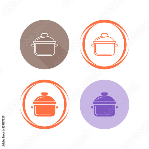 Cooking Pot Vector Icon