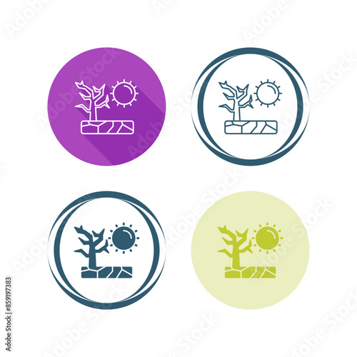 Drought Vector Icon