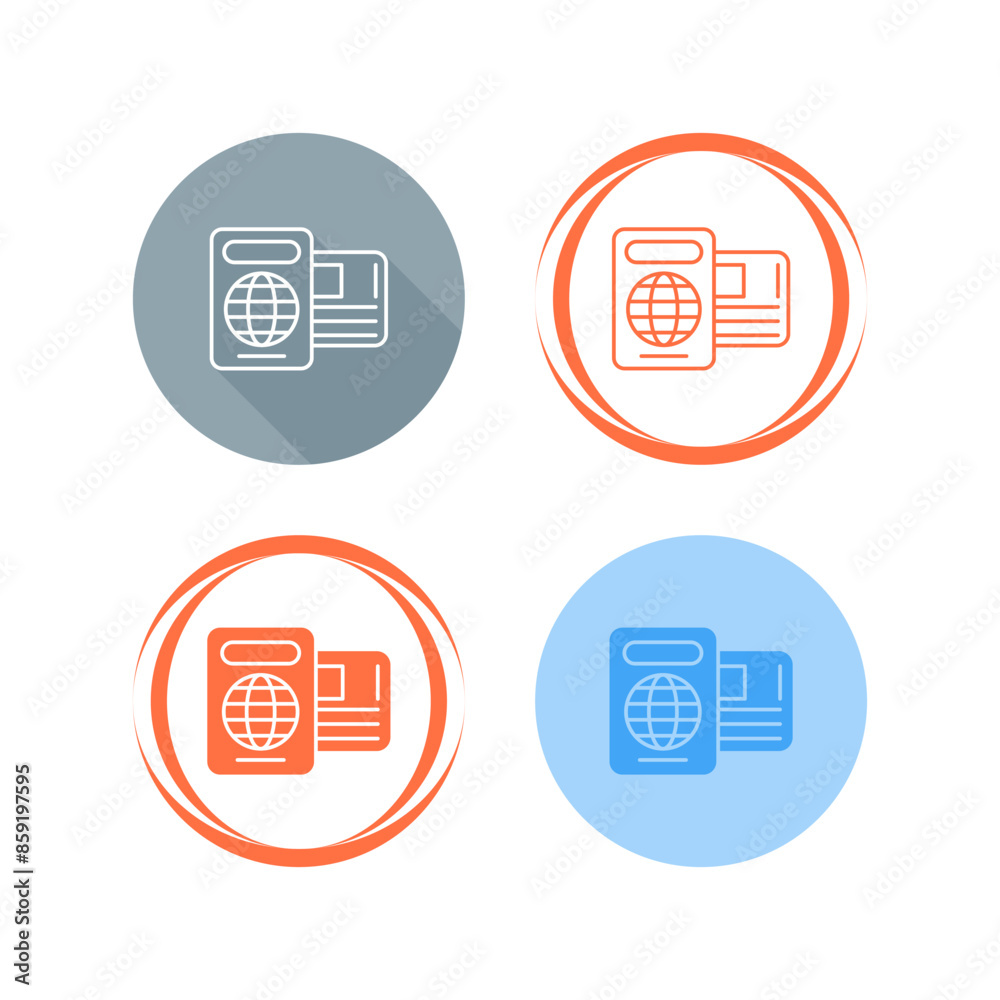 Passport Vector Icon Passport Vector Icon