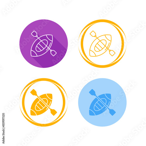 Kayak Vector Icon