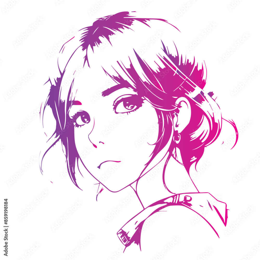 stencil of a girl on a transparent background, the ability to change color and size. Gallagrasma, color gradient, bright stencil, sticker. A design element, a pattern for fabric. Illustrations and vec stencil of a girl on a transparent background, the ability to change color and size. Gallagrasma, color gradient, bright stencil, sticker. A design element, a pattern for fabric. Illustrations and vec