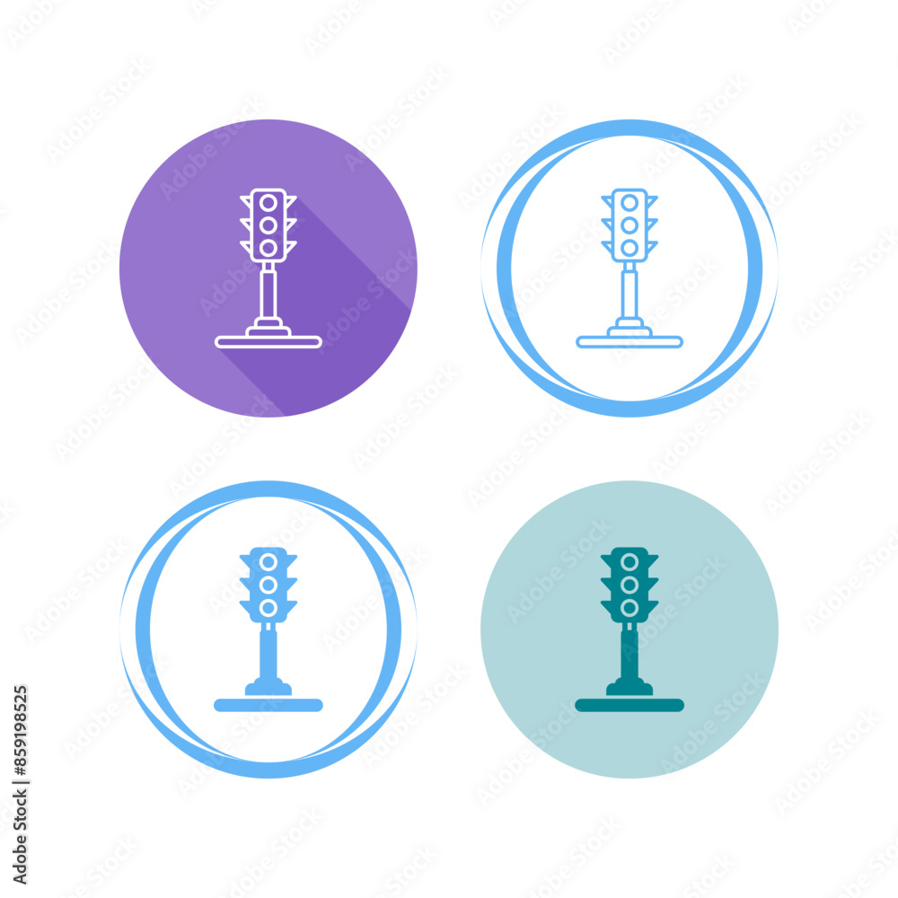 Traffic Light Vector Icon Traffic Light Vector Icon