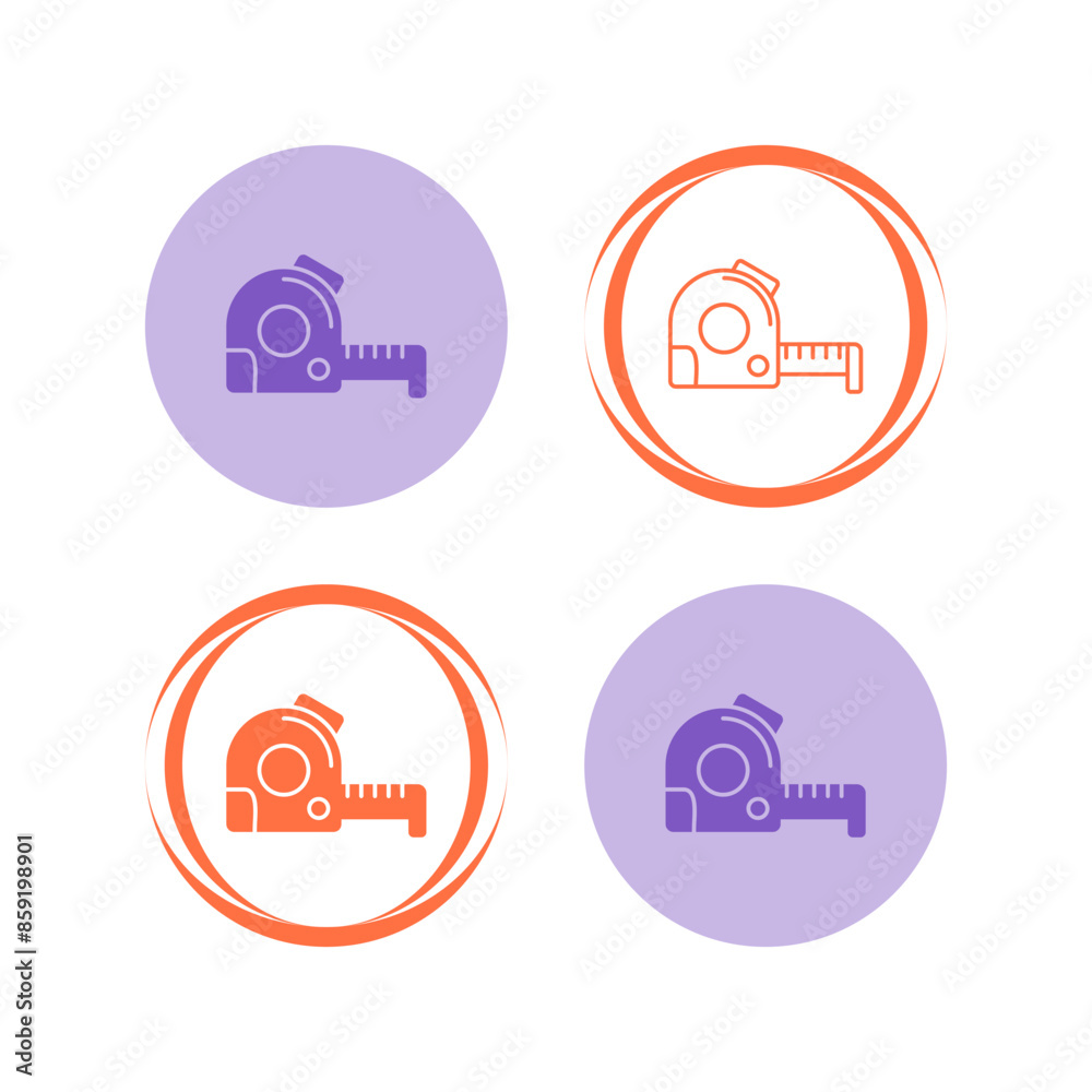 Measuring Tape Vector Icon Measuring Tape Vector Icon