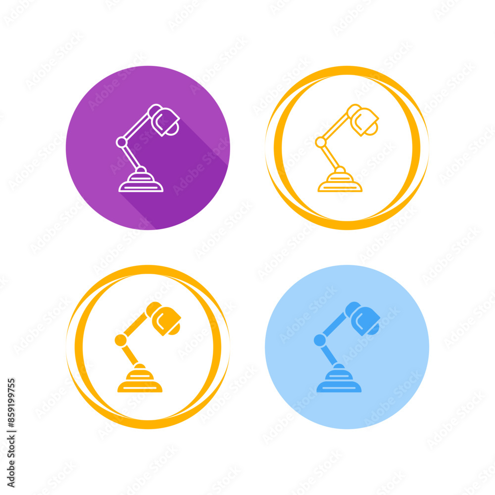 Table Lamp Vector Icon Table Lamp Vector Icon