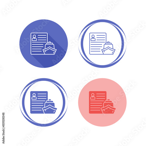 Ship Broker Vector Icon