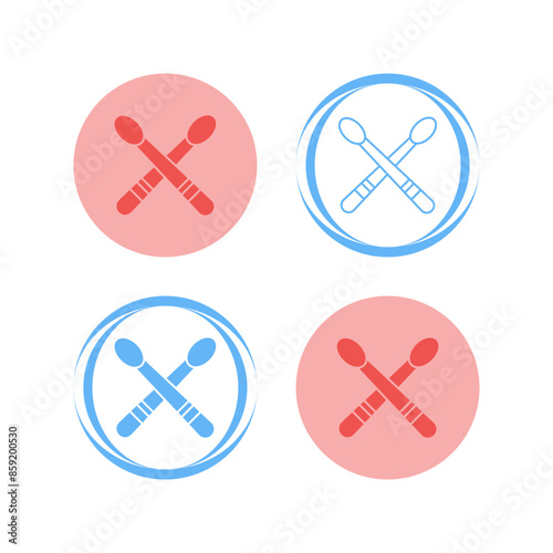 Drumsticks Vector Icon