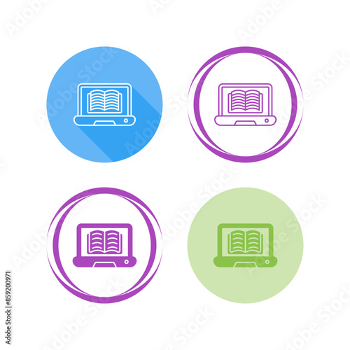 Online Library Vector Icon