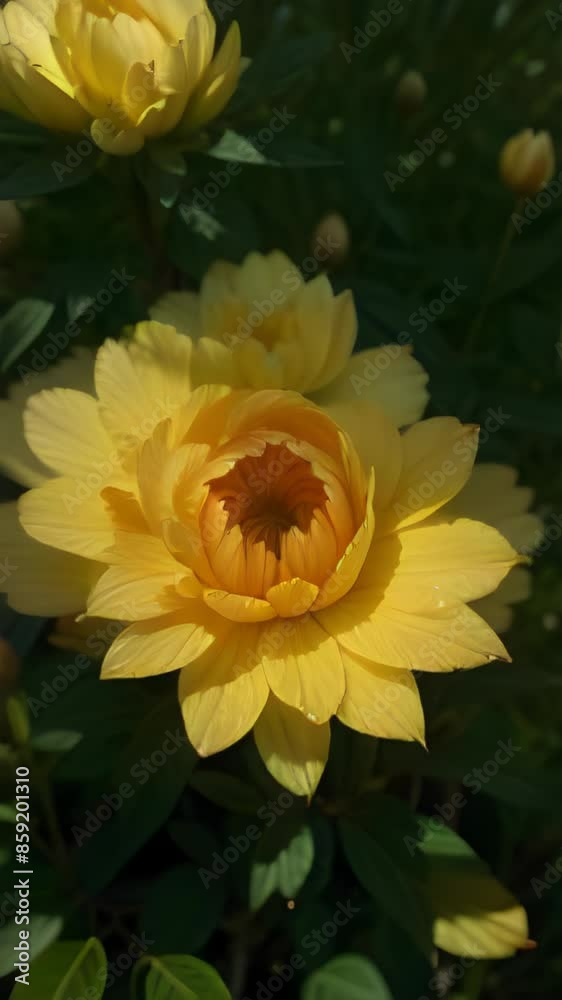 morphing video of yellow flowers morphing video of yellow flowers