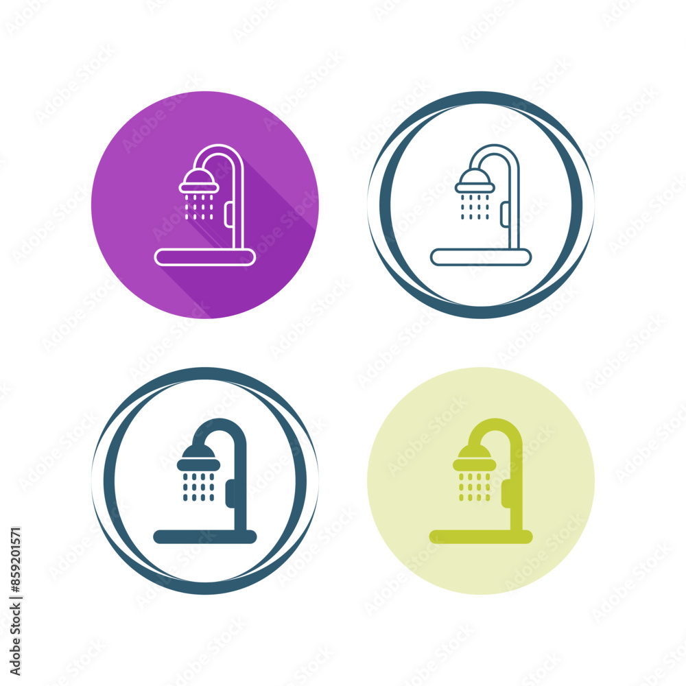 Shower Vector Icon Shower Vector Icon