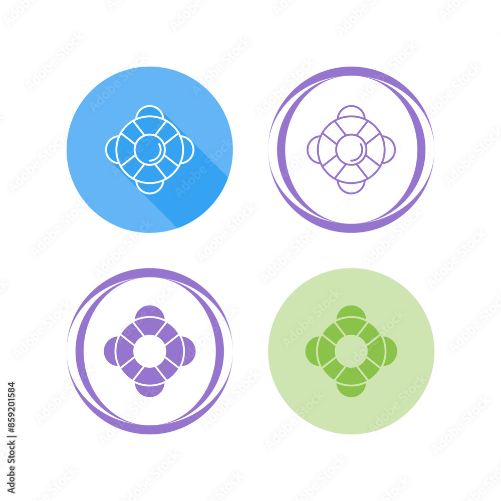 Life Ring Vector Icon Life Ring Vector Icon