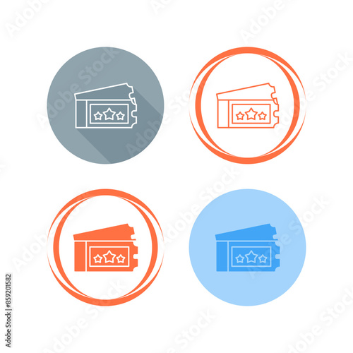 Ticket Vector Icon