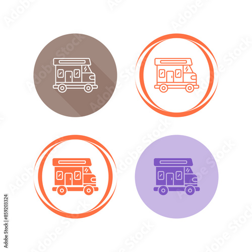 Caravan Vector Icon