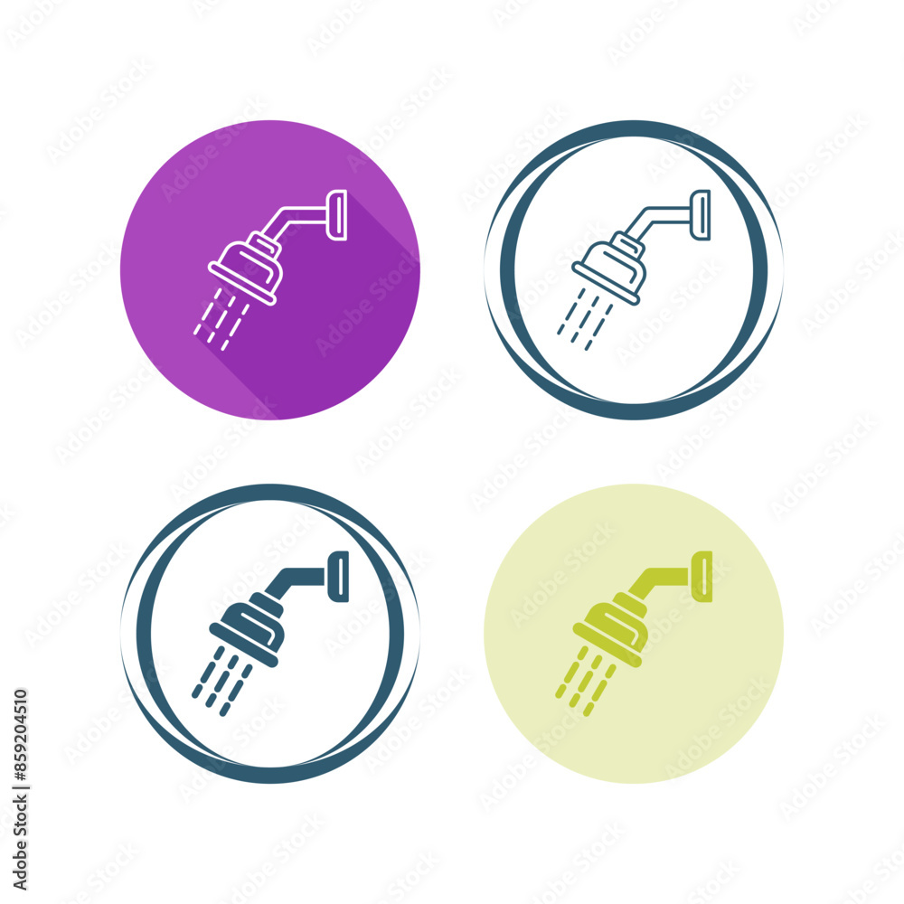 Shower Head Vector Icon Shower Head Vector Icon