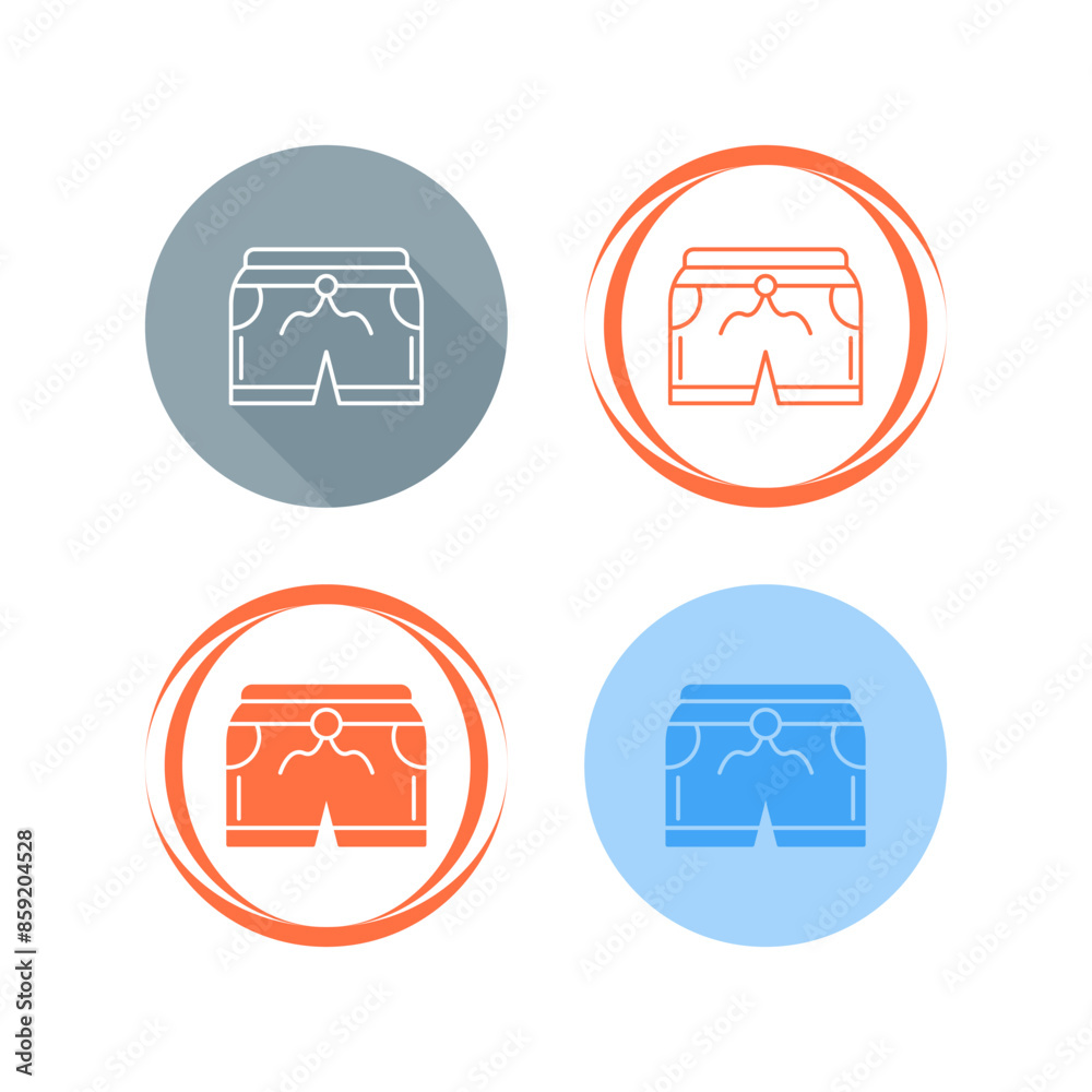 Shorts Vector Icon Shorts Vector Icon