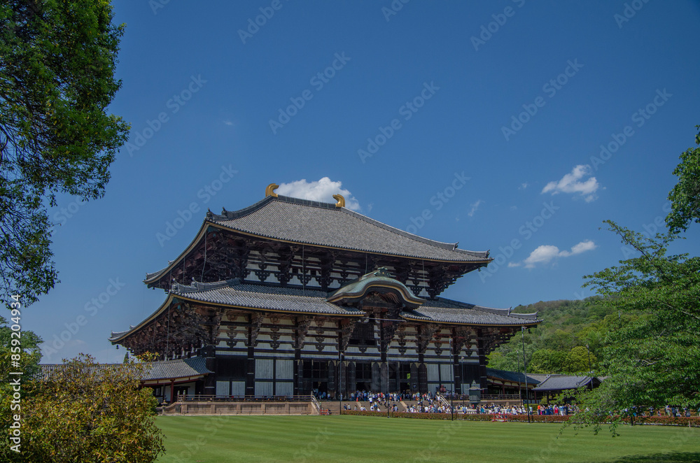 Obraz premium 日本の奈良県にある東大寺