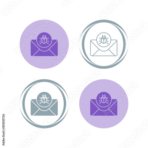 Mail Virus Vector Icon