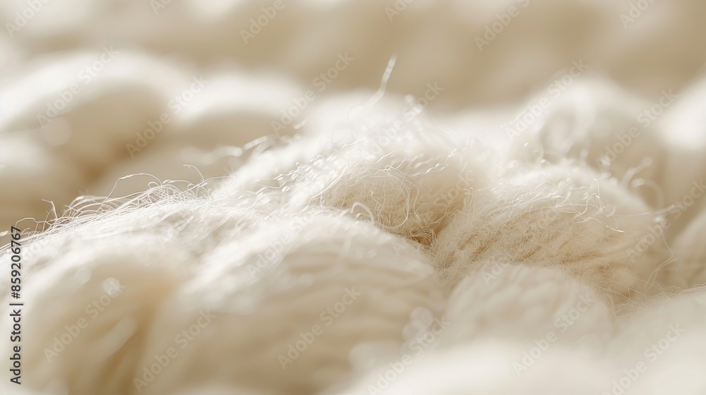 Focus on central white cotton hand woven background with blurred foreground and background for content placement Focus on central white cotton hand woven background with blurred foreground and background for content placement