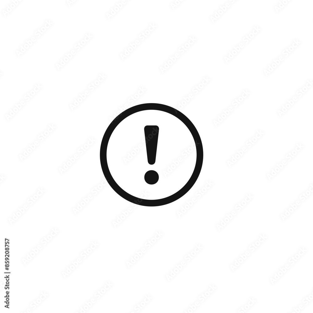 Warning Exclamation Icon Perfect for Important Notifications Warning Exclamation Icon Perfect for Important Notifications