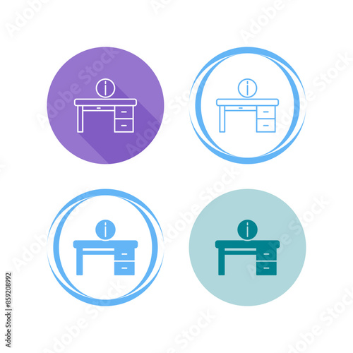 Information Desk Vector Icon
