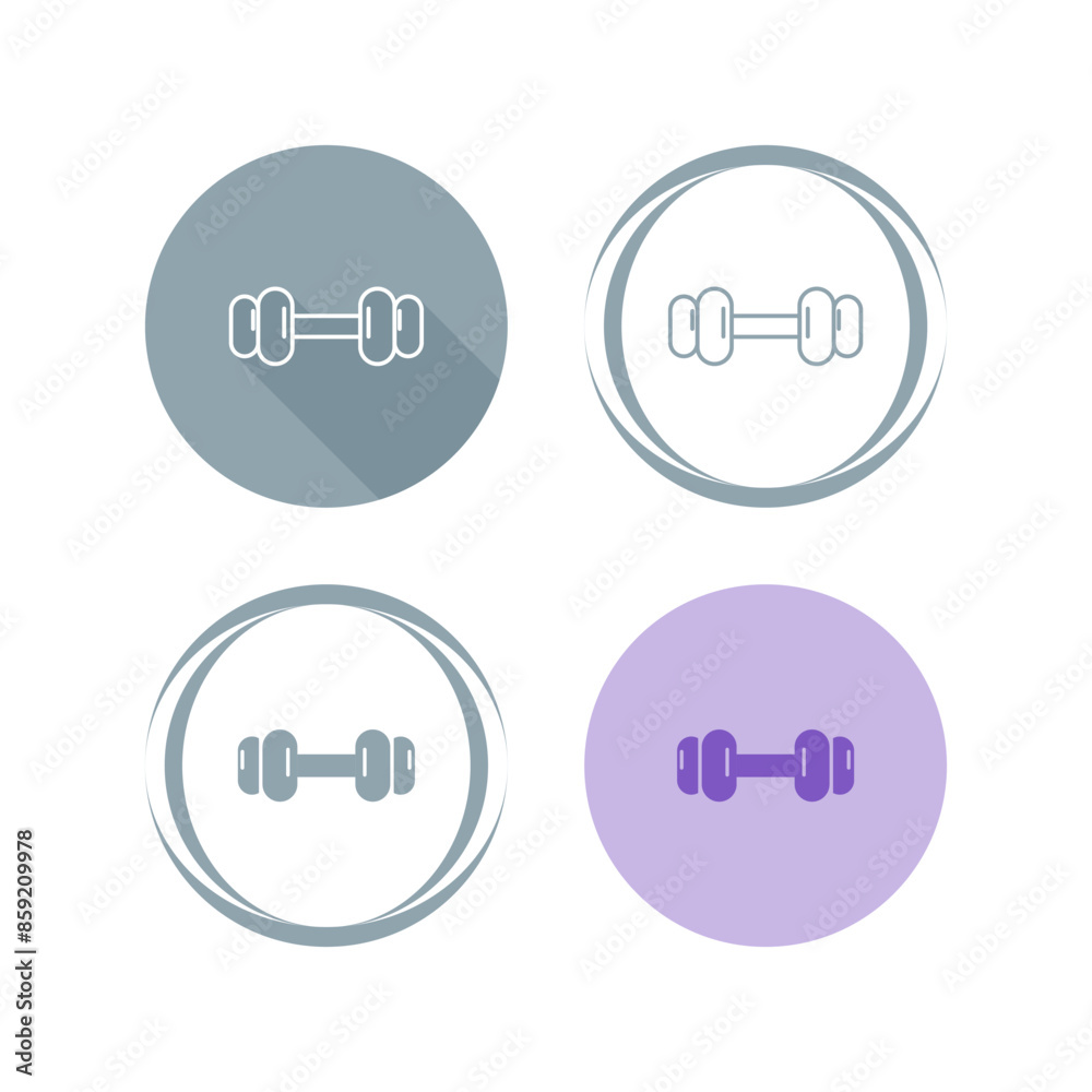 Dumbbells Vector Icon Dumbbells Vector Icon