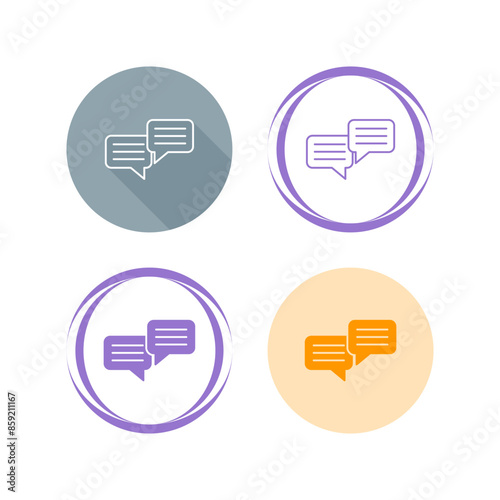 Chatting Vector Icon