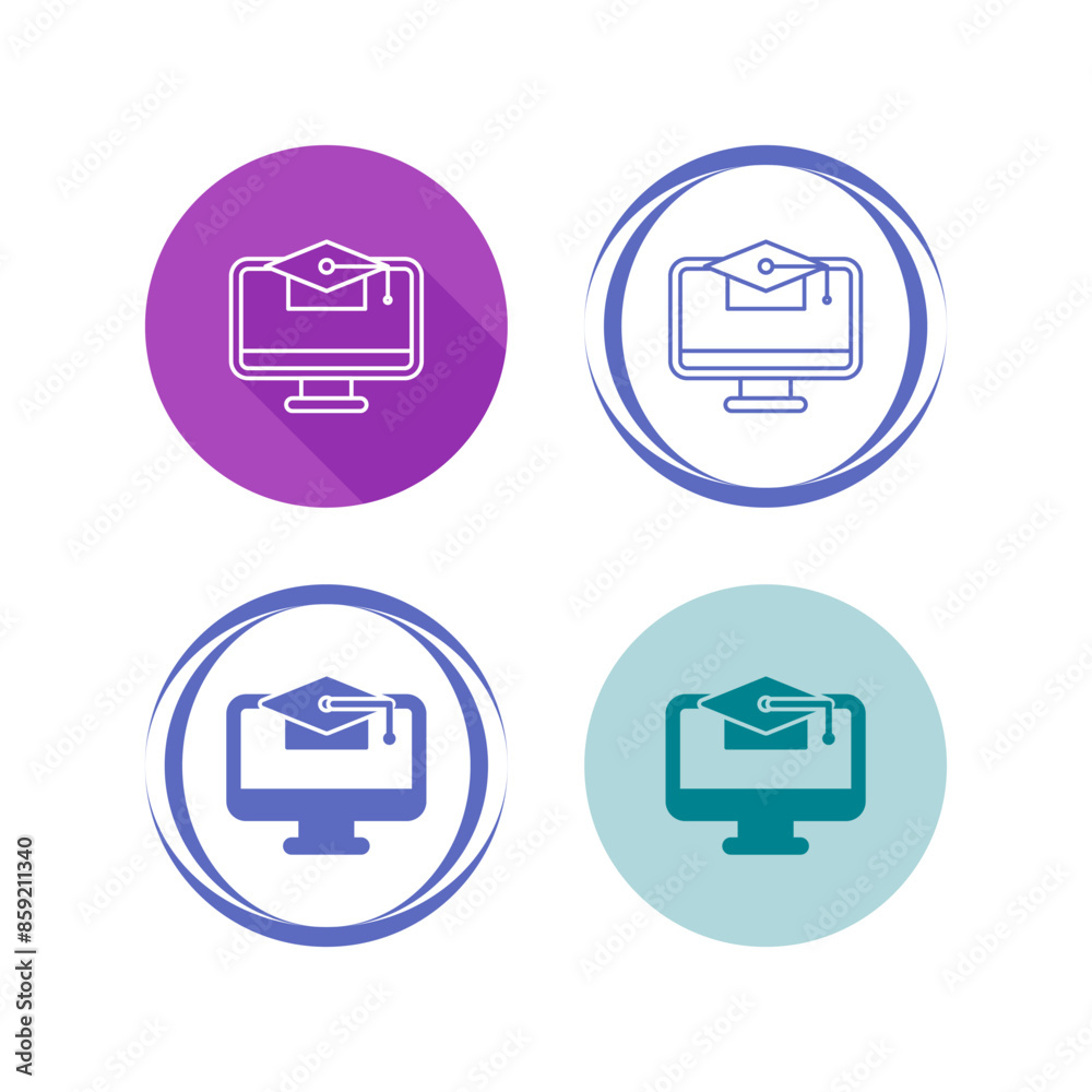 Online Education Vector Icon Online Education Vector Icon