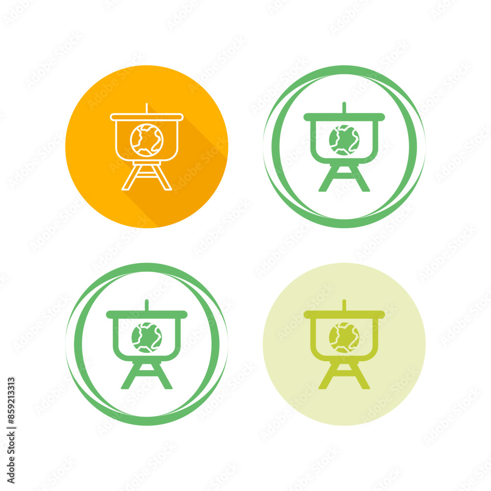 World Presentation Vector Icon World Presentation Vector Icon