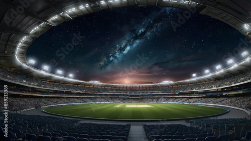 Cricket Stadium Background 4k | Night View