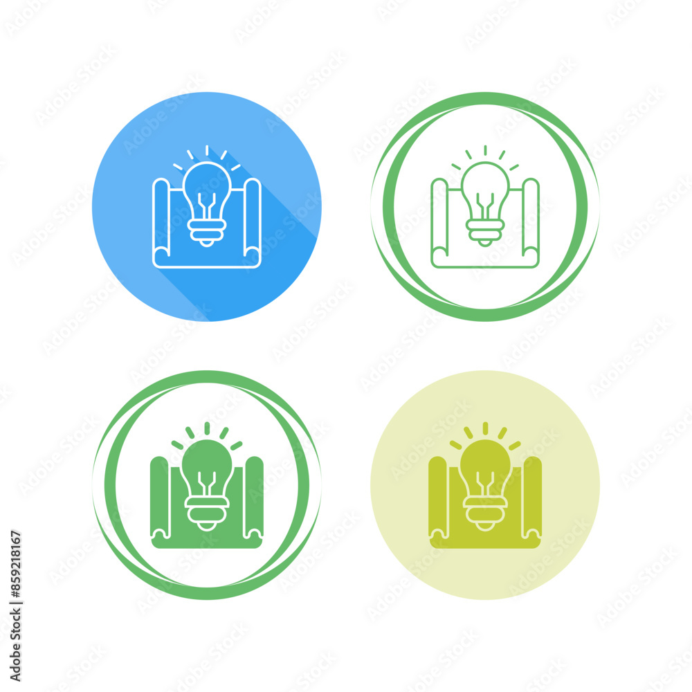 Blueprint Vector Icon Blueprint Vector Icon