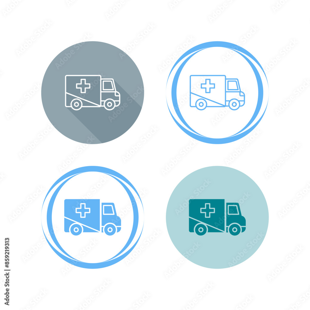 Ambulance Vector Icon