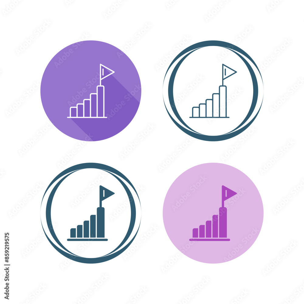 Milestone Vector Icon Milestone Vector Icon