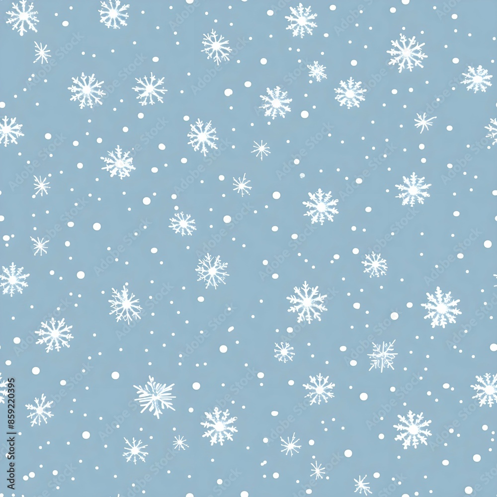 Pattern Snowflakes gently fall from the sky Pattern Snowflakes gently fall from the sky