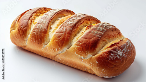 Bbread on a transparent background over white